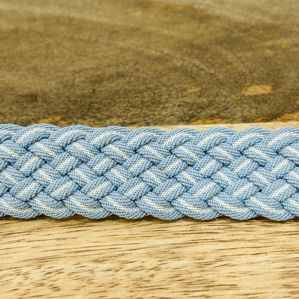 Made By Hand In Italy Jonathan Ogilvy Men's 38 Leather Woven Braided Belt